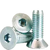 1/2"-13 x 1 1/4" Flat Head Socket Cap Screws, Zinc-Bake Cr+3, Full Thread, Coarse (UNC), Alloy Steel, Qty 100 Exclusive Offer