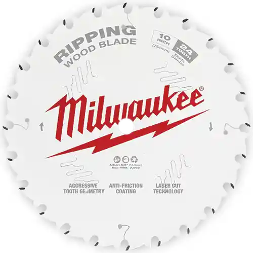 Milwaukee Tool 48-40-1020 10" 24T Ripping Circular Saw Blade, 3 Pack Free Returns