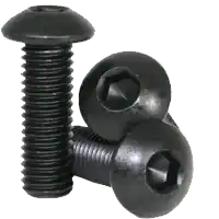 6-32 x 7/8" Button Head Socket Cap Screws, Thermal Black Oxide, Full Thread, Coarse (UNC), Alloy Steel, Qty 100 Popular