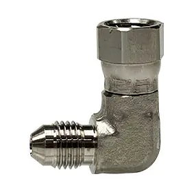 New Release Midland Metal SS6500-10-10 90 deg Elbow, 5/8 in Male JIC x 5/8 in Female JIC Swivel, Stainless Steel