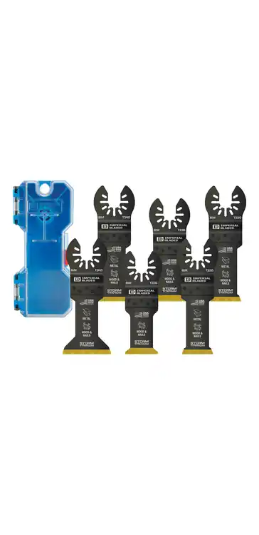 Budget Imperial IBOATV-6 IMPERIAL BLADES ONE-FIT STORM Titanium Metal/Wood Variety Pack, 6PC + Free Case