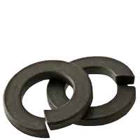 Express Delivery 9/16" Regular Split Lock Washers, Plain Finish, Carbon Thru-Hardened, Qty 100