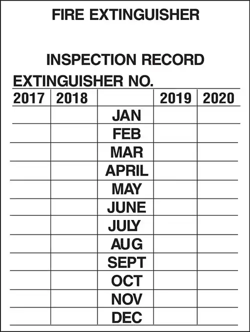 Brady 103632 Inspection Tags 4 Yr (220-2023) (10 EA) New Release