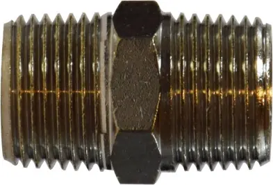Midland Metal 1/2 X 1/4 M BSPT N-PLTD HEX NIPP - 28827 One Day Deal