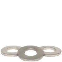 High Quality 5/16" SAE Flat Washers, Zinc Cr+3, Medium Carbon Steel, Thru-Hardened, Made in USA, Qty 100