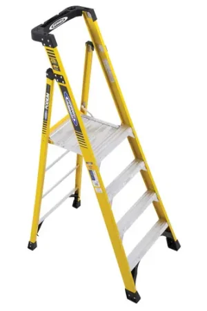 Werner PD7304 10Ft Reach Height Fiberglass Podium Ladder 4Ft T Price Cut
