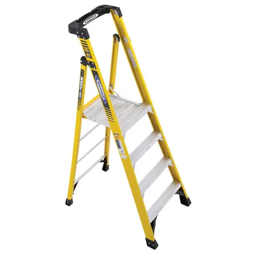 Werner PD7304 10Ft Reach Height Fiberglass Podium Ladder 4Ft T Price Cut