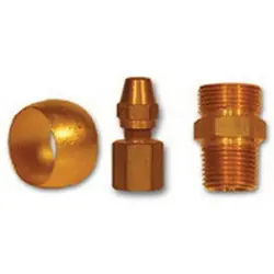 Midland Metal NT63SSI-4 NAB Inserts - Stainless Steel, MAF AIR BRAKE, 1/4 Stainless Insert For Use, MAF/USA Brass Fittings Crafted