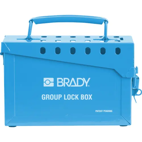 Brady 45190 Portable Metal Lock Box- Blue Top Pick