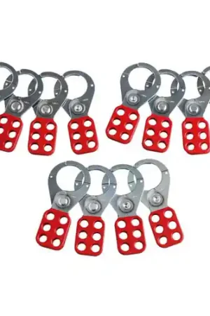 Brady 65376 Red Lockout Hasps 1.5Indiameter Jaws (12 EA) Save Now
