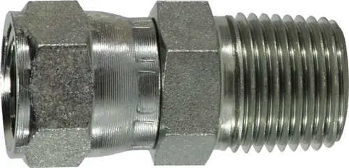 Midland Metal 6505128 Swivel Pipe Adapter, 3/4 in JIC x 1/2 in MIP, Steel Today Only
