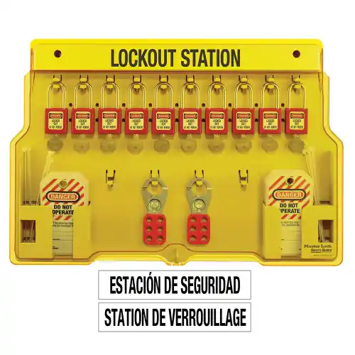 Master Lock 1483BP410 Safety Series Lockout Stations Special Discount
