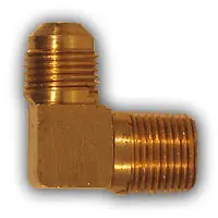 Midland Metal 249X4 MAF/USA Flare x MIP Elbow, MAF/USA FLARE, 1/4Flx1/8Mpt B/Stk Sae Elbow, MAF/USA Brass Fittings Fast Shipping