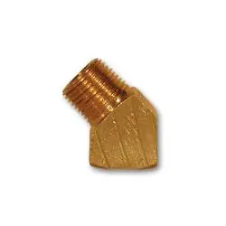 Fan Favorite Mid-America Fittings LF124-6 45 deg Street Elbow, 3/8 in FPT x 3/8 in MPT, Brass