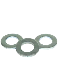 M16 Flat Washers, Narrow, Zinc-Blue Cr+3, Thru-Hardened, Made in USA, Qty 50 Markdown