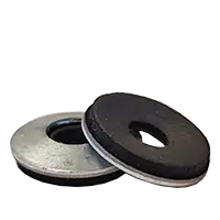 High Quality 8 x 1/2" Bonded Sealing Washers, Galvanized, Qty 100