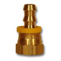Midland Metal 29PO5-88 Push-On SAE/JIC Dual 45 Deg/37 Deg Female Swivel, MAF/USA HOSE BARB, 1/2 Hid x 1/2 Sae/Jic Flare, MAF/USA Brass Fittings Sale