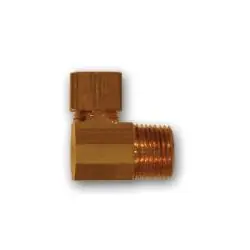 Midland Metal 269X10 MAF/USA COMP Male Elbow, MAF/USA COMPRESSION, 5/8 Od x 1/2 Mpt 90 Elbow Sae, MAF/USA Brass Fittings Deal