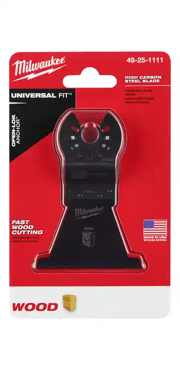 Discount Milwaukee Tool 49-25-1111 2-1/2 High Carbon Steel Wood Universal Fit Oscillating Multi-Tool Blade (1 PK)