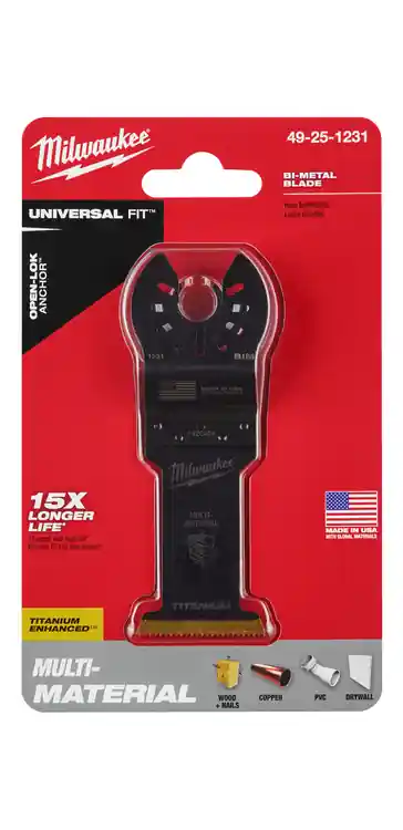 Milwaukee Tool 49-25-1231 1-3/8 Bi-Metal Multi-Material Universal Fit Oscillating Multi-Tool Blade (1 PK) Markdown