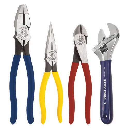 Klein Tools 94809 PLIER COMBO W ADJ WRENCH 4 PC* Free Returns