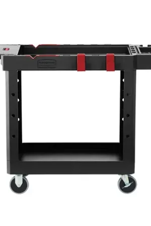 RUBBERMAID Utility Cart,500 lb. Load Cap.,Black 1997206 Fast Shipping