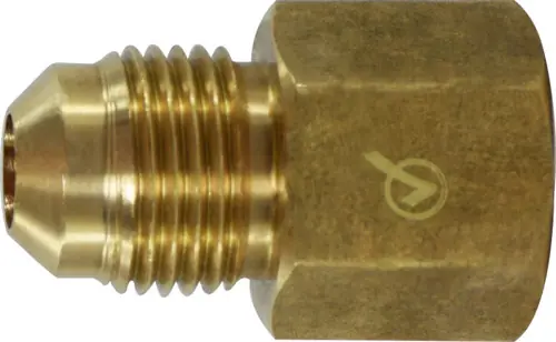 AMC 704046-0804 Adapter, 1/2 in SAE 45 deg Male Flared x 1/4 in FIP, Brass Price Drop