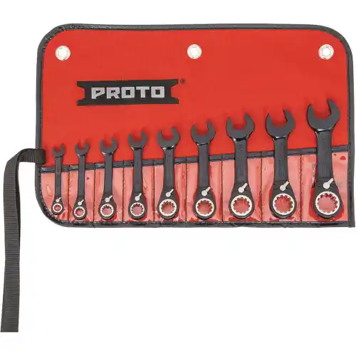 Proto JSCVS-9S 9 Pc Combo Stubby Reverse Ratcheting Wrench (1 ST) Special Offer