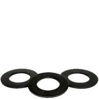 1 1/2" SAE Flat Washers, Plain Finish, Medium Carbon Steel, Thru-Hardened, Made in USA, Qty 10 Must Have