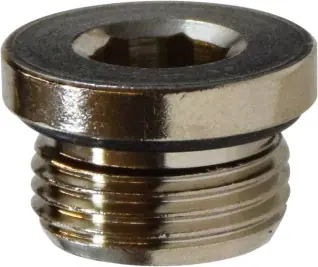 Seasonal Sale Midland Metal 28835 Countersunk Hex Plug, BSPT/BSPP Fittings, 1/8 Bspp N-Pltd C/S Sealed Plug, Brass Fittings