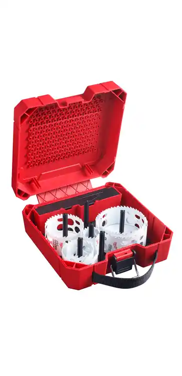 Milwaukee Tool 49-22-3077 9 PC HOLE DOZER with Carbide Teeth Large Diameter Hole Saw Kit Clearance