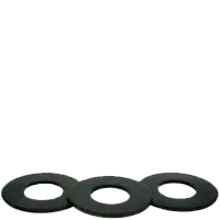Bargain 1 1/4" USS Flat Washers, Plain Finish, Medium Carbon Steel, Thru-Hardened, Made in USA, Qty 25