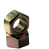 3/8"-16 Hex Nuts, Zinc-Yellow Cr+6, Coarse (UNC), Low Carbon Steel, Qty 100 Fast Shipping