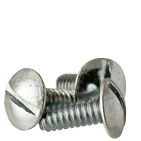 Fan Favorite 6-32 x 3" Machine Screws, Slotted Truss Head, Zinc Cr+3, Full Thread, Qty 100