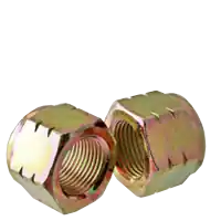 Secure Checkout 3/8"-16 Nylon Insert Lock Nuts, Grade C (N8), Zinc-Yellow Cr+6, Qty 100