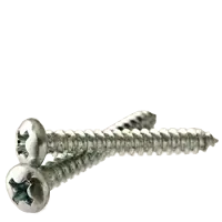 Bargain 12-11 x 1 1/4" Self-Tapping Screws, Square Drive Pan Head, Type A, Zinc Cr+3, Full Thread, Qty 100