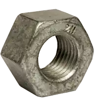 Certified 1"-8 Heavy Hex Nuts, Grade 2H, Hot-Dipped Galvanized HDG HDG & Wax , A194 / SA 194, Made in USA, Qty 450