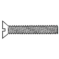 Secure Checkout 6-32 x 1 1/4" Machine Screws, Slotted Round Head, Brass, Full Thread, Qty 100