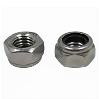 Authentic M20-2.50 Nylon Insert Lock Nuts (Thin), Stainless Steel A4-70, Coarse (UNC), DIN 985, Qty 25