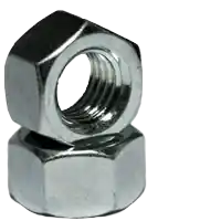 Seasonal Sale 7/8"-14 Hex Nuts, Zinc Cr+3, Fine (UNF), Low Carbon Steel, Qty 25