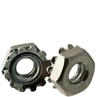 High Quality 10-24 External Tooth K-Lock Hex Lock Nut, Zinc Cr+3, Qty 100