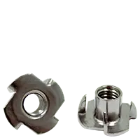 In Demand 10 - 24 x 9/32" Tee Nuts, 3 Prong, 18-8 Stainless Steel (Prongs & Barrel Length), Qty 500