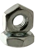 8-32 x 11/32" x 1/8" Hex Machine Screw Nuts, Zinc Cr+3, Low Carbon Steel, Qty 100 Crafted