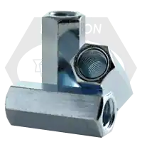 New Release 3/4"-16 x W 1" x L 2 1/4" Economy Hex Coupling Nuts, Zinc Cr+3, Grade A, A563, Qty 20