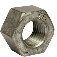 3/8"-16 Heavy Hex Nuts, Hot-Dipped Galvanized HDG, Grade 2H, Coarse (UNC), A194 / SA 194, Qty 100 Sale