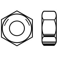 Place Order 7/8"-9 Hex Nuts, Zinc Cr+3, Grade 5, Qty 15