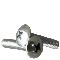 Cheap 1/4"-20 x 1" Machine Screws, Phillips Truss Head, Zinc Cr+3, Full Thread, Qty 25