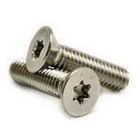 Hot Deal 10-24 x 3/4" Machine Screws, Torx Drive Flat Head, T20 Drive 6-Lobe, 18-8 Stainless Steel A2, Full Thread, Qty 500