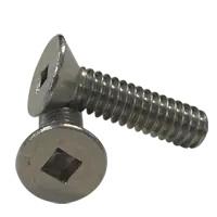 10-24 x 1 1/2" Machine Screws, Square Drive Flat Head, 18-8 Stainless Steel A2, Full Thread, Qty 500 Reduced Price