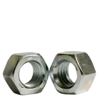 New Arrival 1 1/2"-6 Hex Nuts, Grade 5, Zinc Cr+3, Coarse (UNC), Medium Carbon Steel, Qty 10